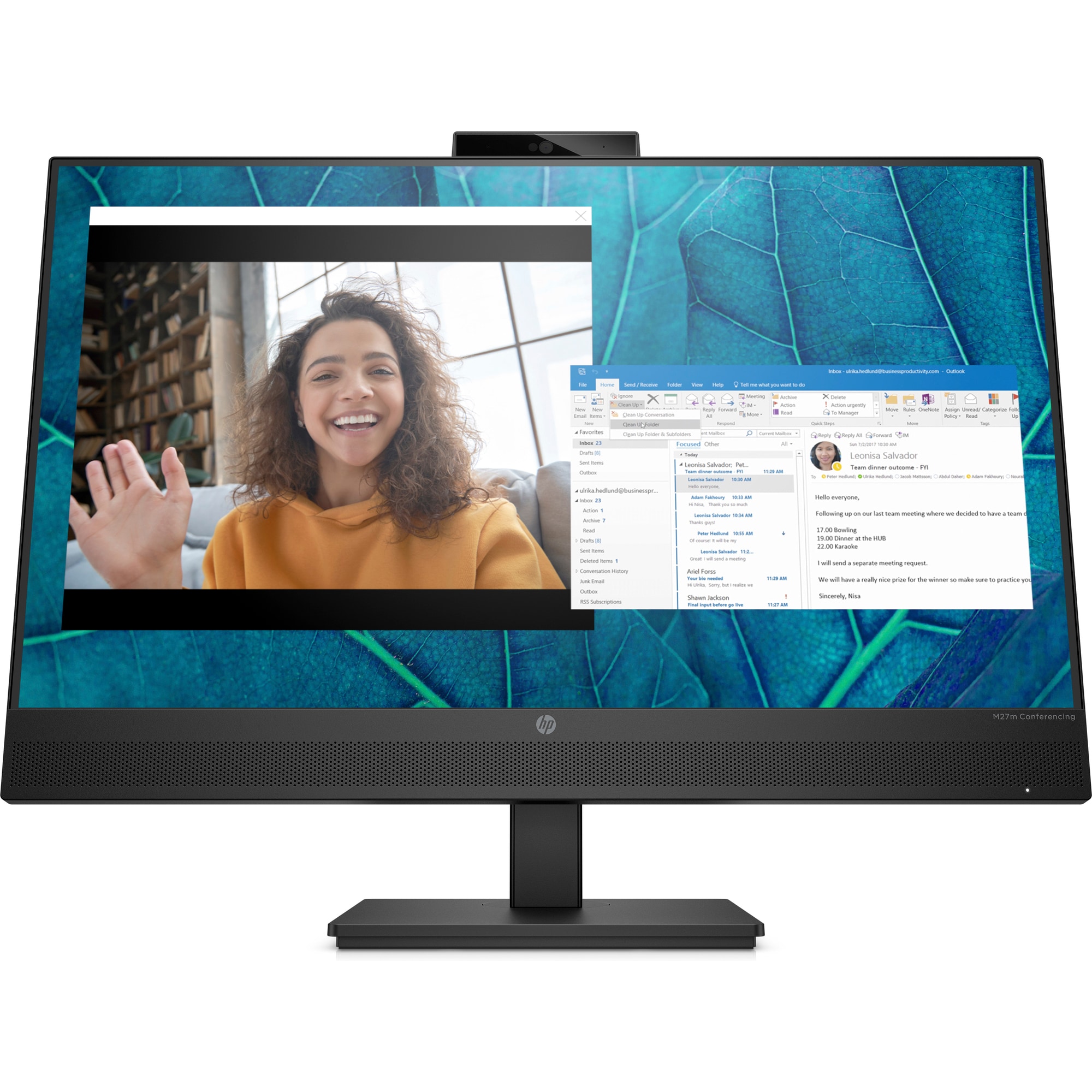 HP LCD M27m Conferencing Monitor 27