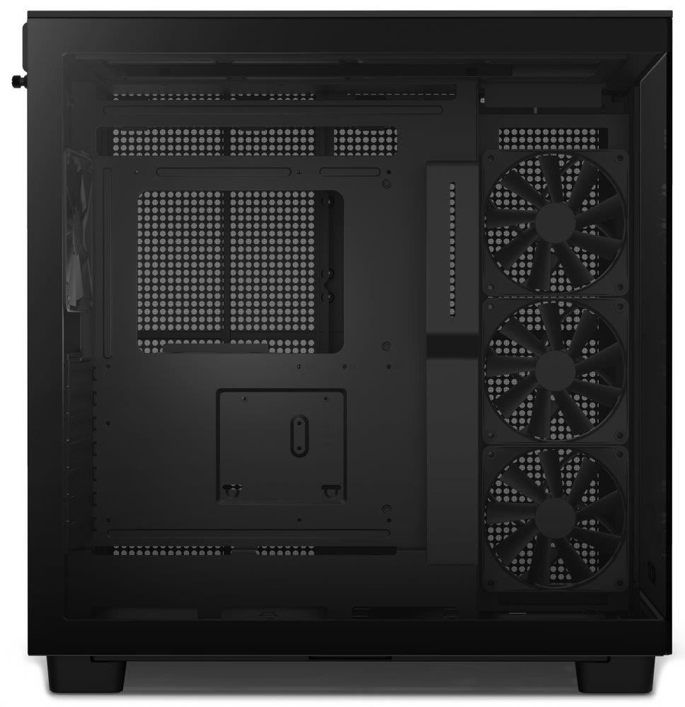 BAZAR - NZXT skříň H9 Flow dvoukomorová ATX /  4x120mm fan /  až 10xfan /  perforovaný top /  proskl. bočnice,  ROZBALENO2 