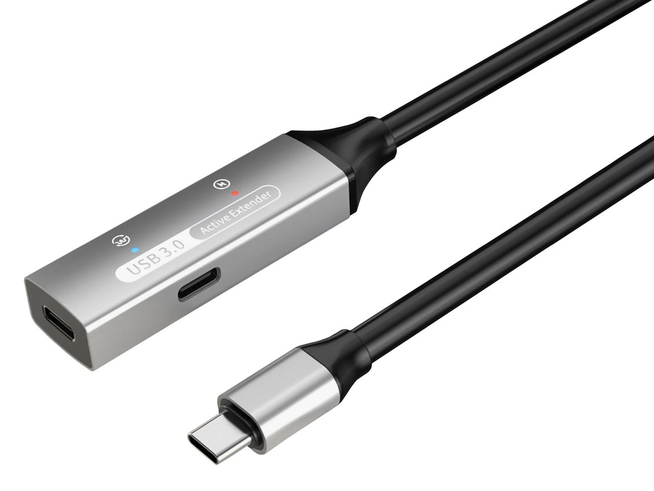 PremiumCord USB-C repeater a prodlužovací kabel Male-Female, 5Gbps Aluminium 10m0 