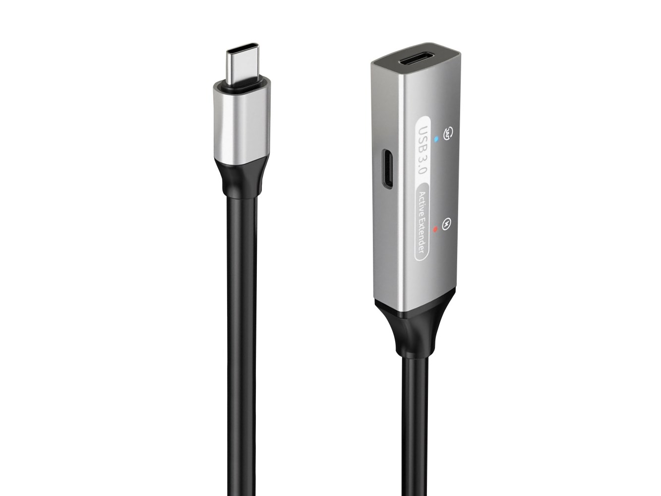 PremiumCord USB-C repeater a prodlužovací kabel Male-Female, 5Gbps Aluminium 10m2 