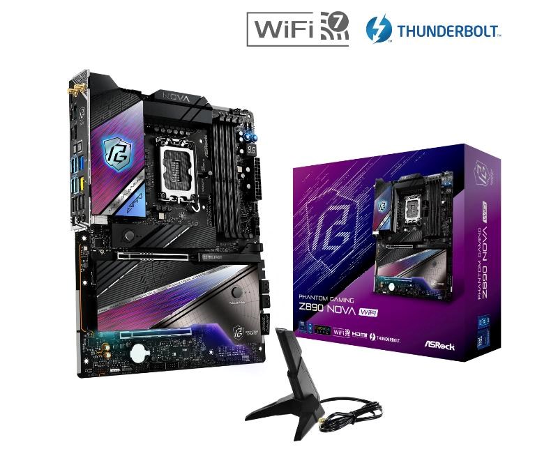 ASRock MB Sc LGA1851 Z890 NOVA WIFI, Intel Z890, 4xDDR5, 1xDP, 1xHDMI, 2xThunderbolt, WI-FI0 