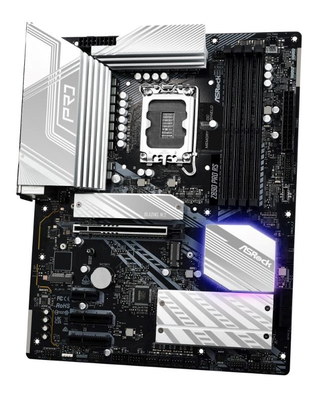 ASRock MB Sc LGA1851 Z890 PRO RS,  Intel Z890,  4xDDR5,  1xDP,  1xHDMI,  2xThunderbolt,  WI-FI2 