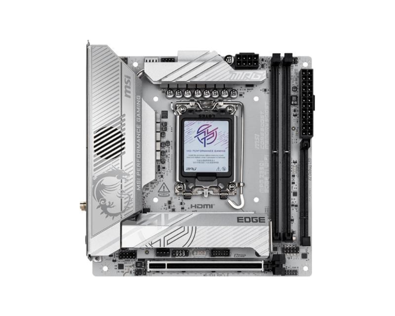 MSI MB Sc LGA1851 MPG Z890I EDGE TI WIFI, Intel Z890, 4xDDR5, 1xHDMI, 2xThunderbolt, WI-FI, m-ITX1 