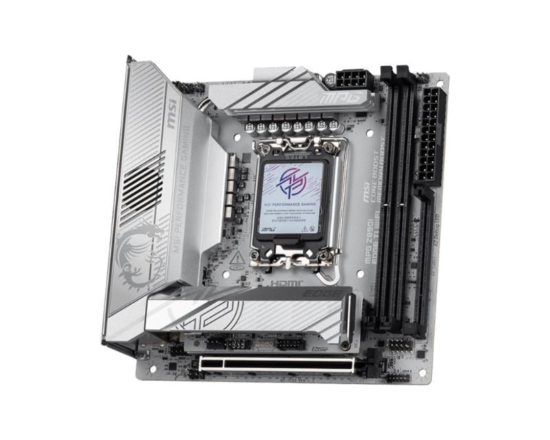 MSI MB Sc LGA1851 MPG Z890I EDGE TI WIFI, Intel Z890, 4xDDR5, 1xHDMI, 2xThunderbolt, WI-FI, m-ITX2 