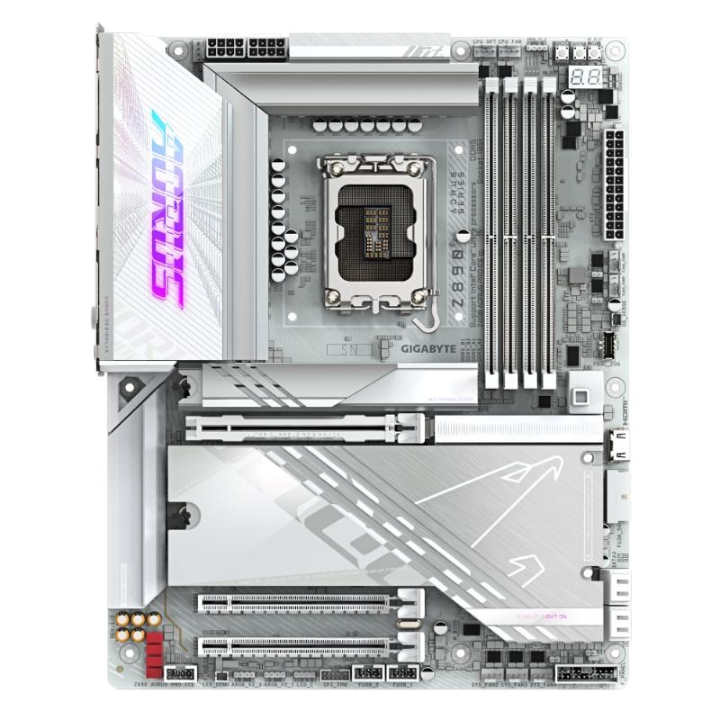 GIGABYTE MB Sc LGA1851 Z890 AORUS PRO ICE,  Intel Z890,  4xDDR5,  1xHDMI,  2xThunderbolt,  WiFi1 