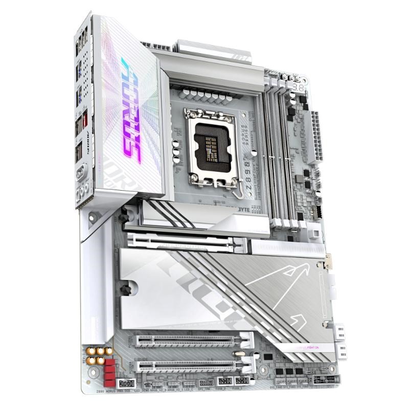 GIGABYTE MB Sc LGA1851 Z890 AORUS PRO ICE,  Intel Z890,  4xDDR5,  1xHDMI,  2xThunderbolt,  WiFi2 