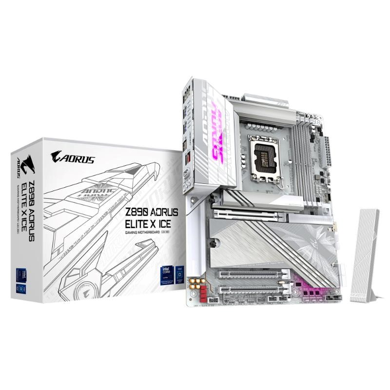 GIGABYTE MB Sc LGA1851 Z890 A ELITE X ICE,  Intel Z890,  4xDDR5,  1xHDMI,  1xThunderbolt,  WiFi0 