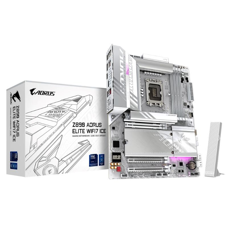 GIGABYTE MB Sc LGA1851 Z890 A ELITE WF7 ICE,  Intel Z890,  4xDDR5,  1xDP,  1xHDMI,  1xThunderbolt,  WiFi0 