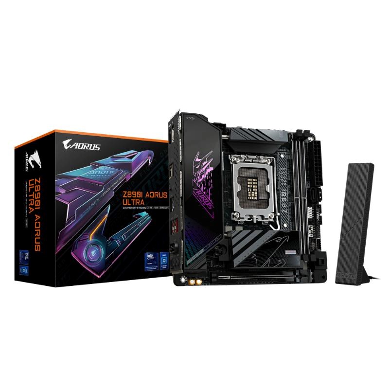 GIGABYTE MB Sc LGA1851 Z890I AORUS ULTRA,  Intel Z890,  4xDDR5,  1xDP,  1xHDMI,  1xThunderbolt,  WiFi,  mITX0 