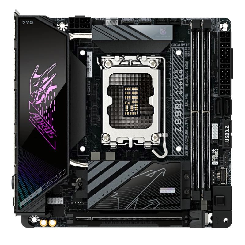 GIGABYTE MB Sc LGA1851 Z890I AORUS ULTRA,  Intel Z890,  4xDDR5,  1xDP,  1xHDMI,  1xThunderbolt,  WiFi,  mITX1 