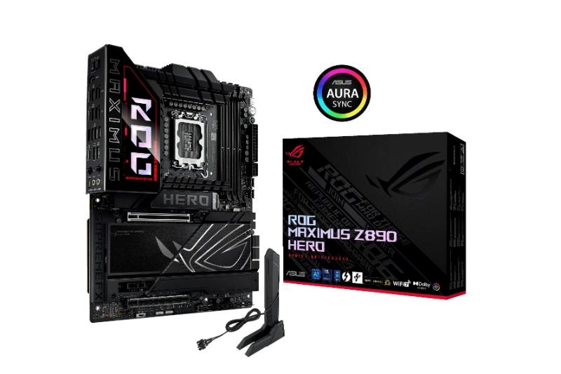 ASUS MB Sc LGA1851 ROG MAXIMUS Z890 HERO,  Intel Z890,  4xDDR5,  1xHDMI,  2xThunderbolt,  WI-FI,  ATX0 