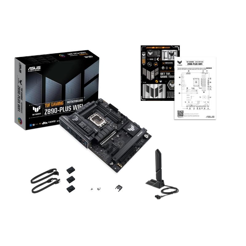 ASUS MB Sc LGA1851 TUF GAMING Z890-PLUS WIFI,  Intel Z890,  4xDDR5,  1xDP,  1xHDMI,  1xThunderbolt,  1xUSB4,  WI-FI,  ATX7 