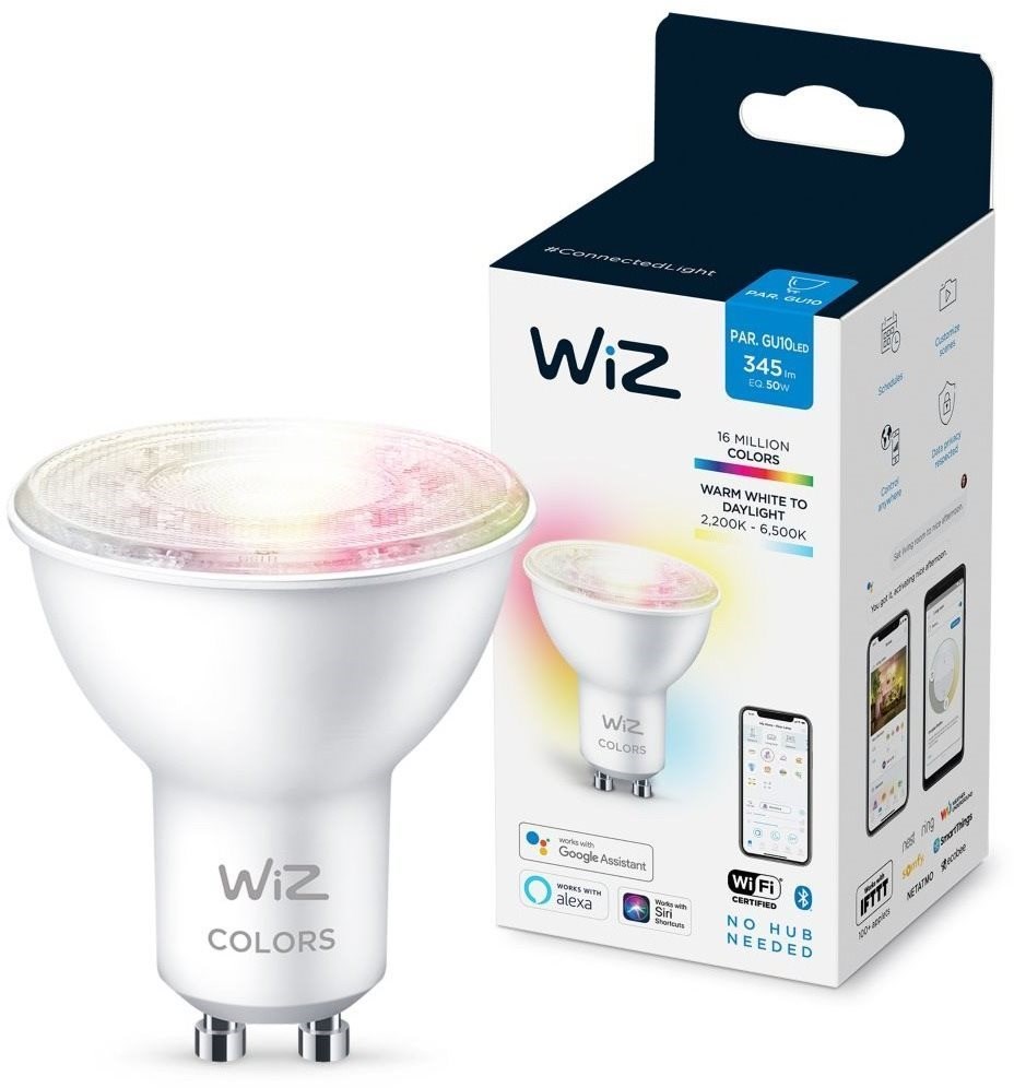 PHILIPS WiZ Wi-Fi BLE 50W GU10 - stmívatelná,  nastavitelná teplota barev,  barevná0 