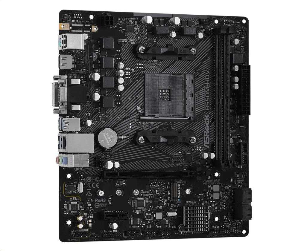 BAZAR - ASRock MB Sc AM4 B550M-HDV,  AMD B550,  2xDDR4,  HDMI,  DVI - Po opravě (Bez příšlušenství)2 