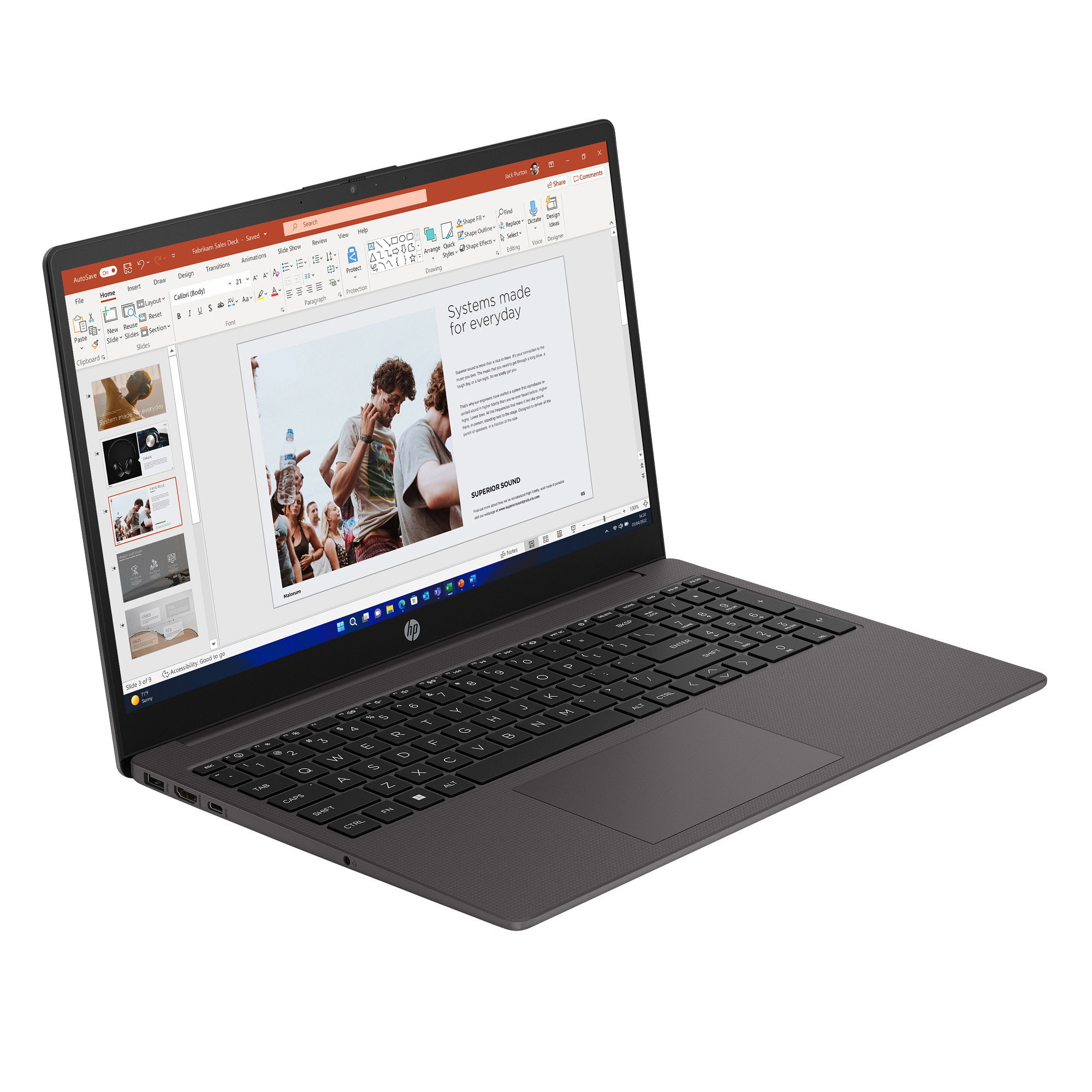 HP NTB 250 G10 SMB i3-1315U 15.6 FHD 250,  8GB,  512GB,  ax,  BT,  Win112 