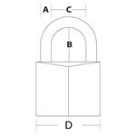 Master Lock 9130EURDBLK visací zámek z pevného hliníku - 30mm1 
