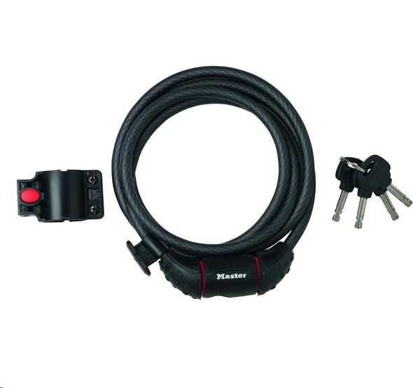 Master Lock 8130EURDPRO ocelové lanko na kolo - 1, 8m2 
