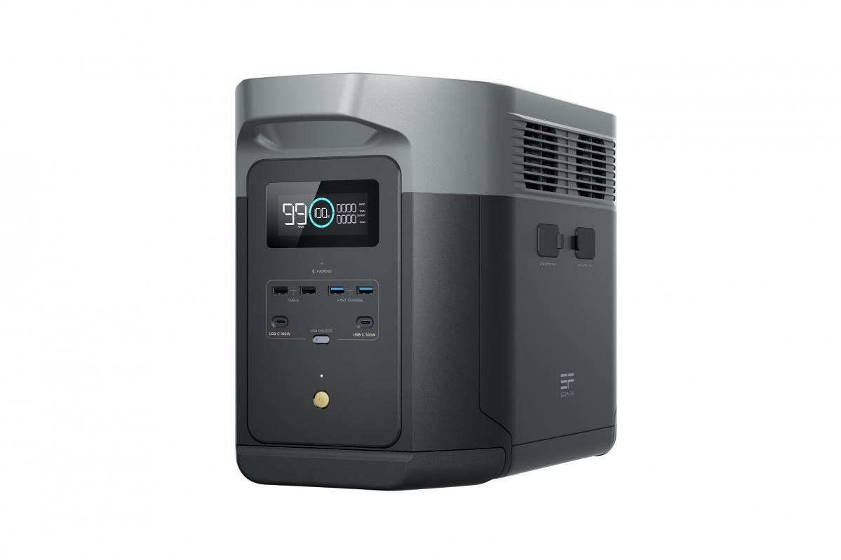 EcoFlow DELTA 2 Max bateriové stanice,  kapacita 2048 Wh,  výkon 2400 W,  druhá generace0 