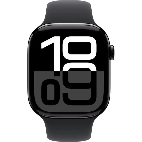 Apple Watch Series 10 GPS 46mm Jet Black Aluminium Case with Black Sport Band - M/ L1 