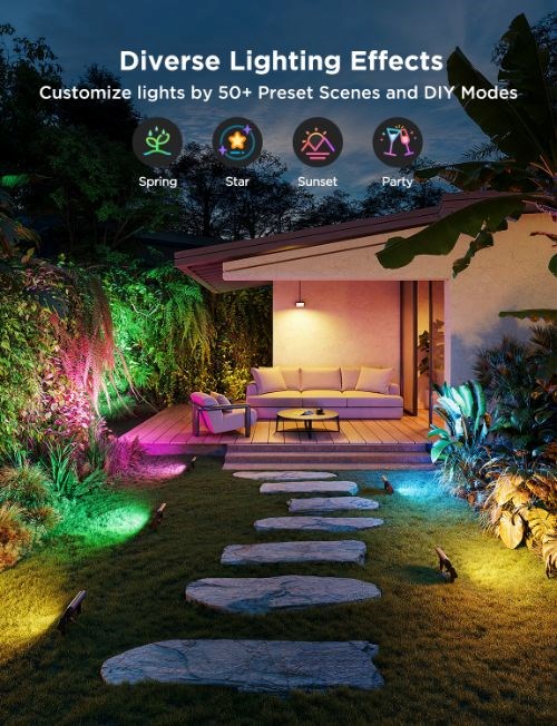 Govee Flood Lights 2 venkovní SMART LED světla 4ks13 