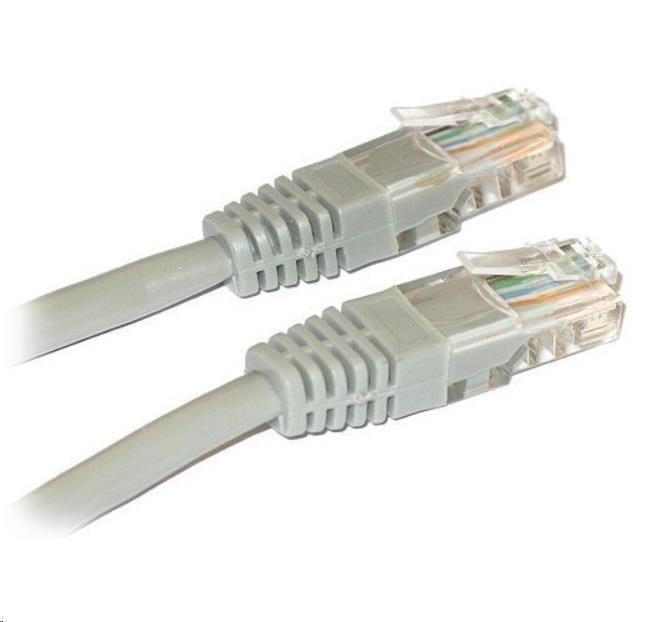 XtendLan patch kabel Cat5E, UTP - 0, 5m, šedý (prodej po 10 ks)0 