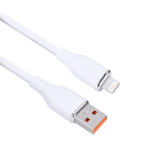 Solight lightning kabel,  USB 2.0 A konektor - Lightning konektor,  silikon,  2m0 
