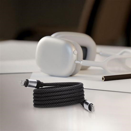 Solight magnetický USB-C/Lightning kabel, USB-C konektor - Lightning konektor, 1m3 