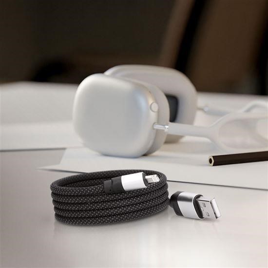 Solight magnetický Lightning kabel,  USB 2.0 A konektor - Lightning konektor,  1m3 