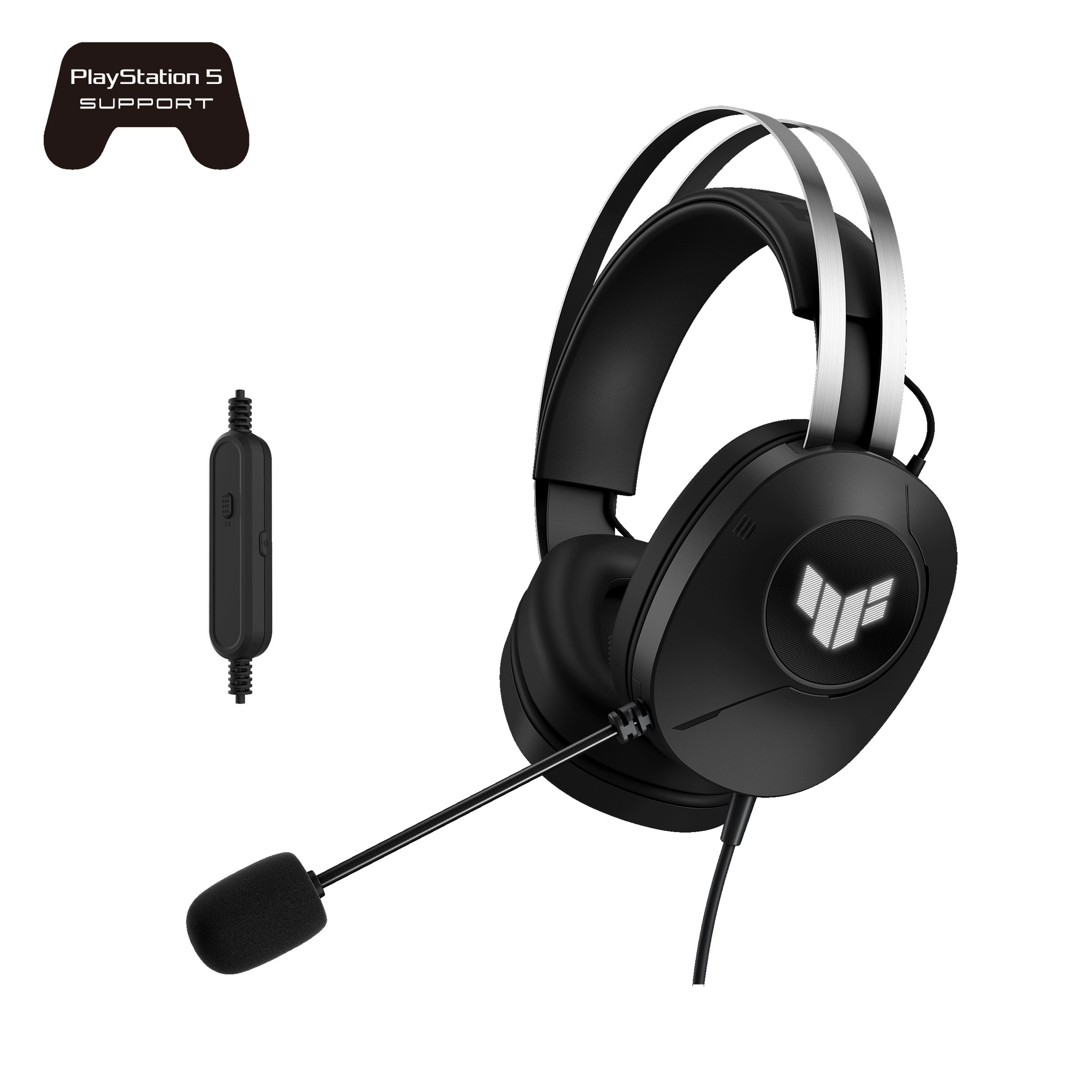 ASUS sluchátka TUF Gaming H1 GEN II, Drátový Herní Headset, černá0 