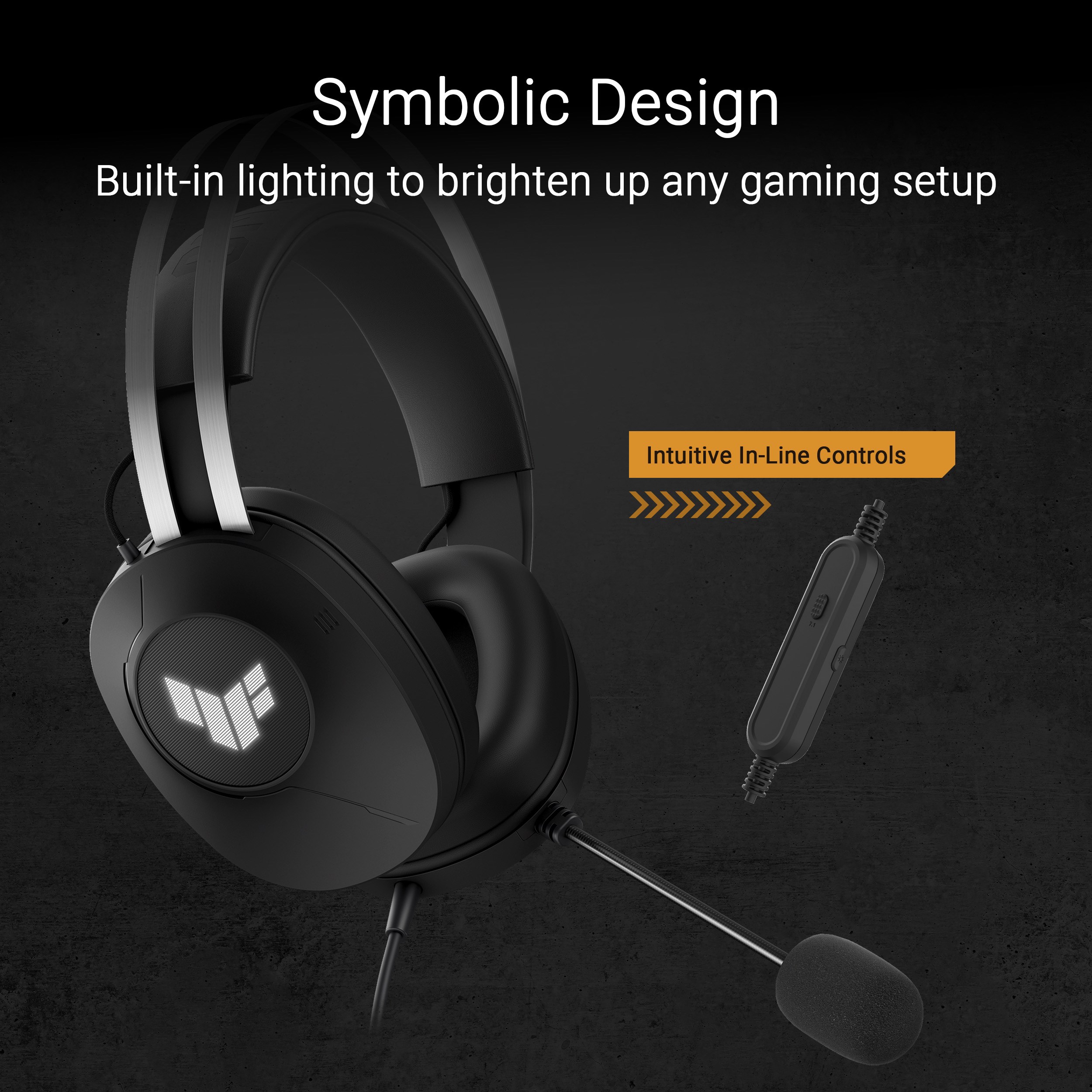ASUS sluchátka TUF Gaming H1 GEN II,  Drátový Herní Headset,  černá20 