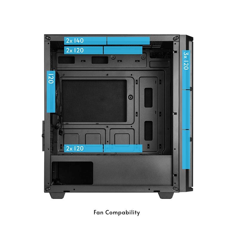 CHIEFTEC skříň PRO MINI,  mATX,  1xUSB-C,  1xUSB 3.0,  1x USB 2.0,  1x 120mm Fan,  černá5 
