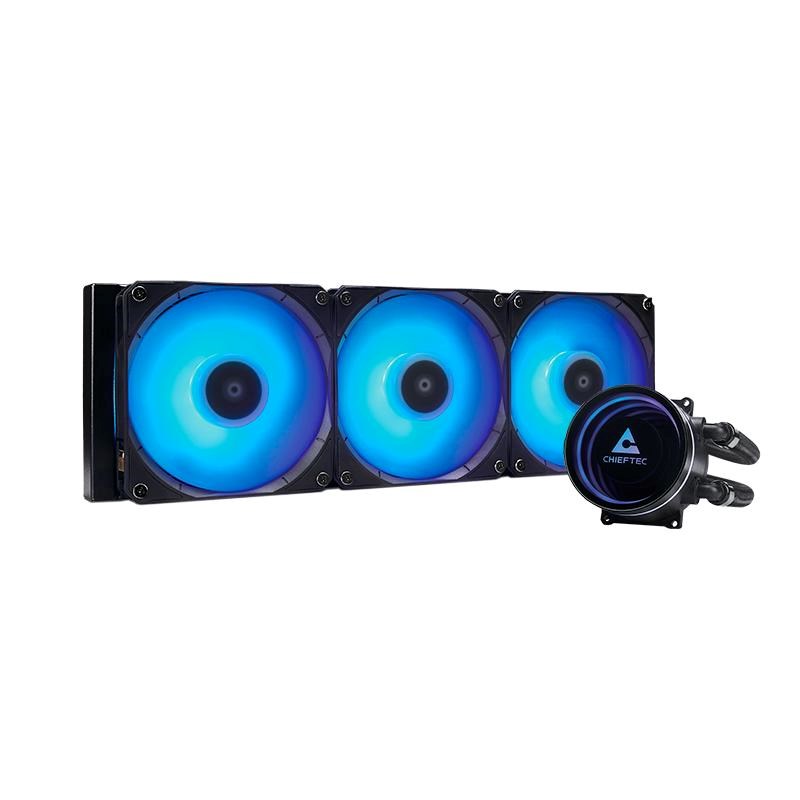 CHIEFTEC vodní chlazení CPU Iceberg 360,  2x360mm ARGB,  ARGB vodní blok,  LGA1851,  AM5,  černá0 