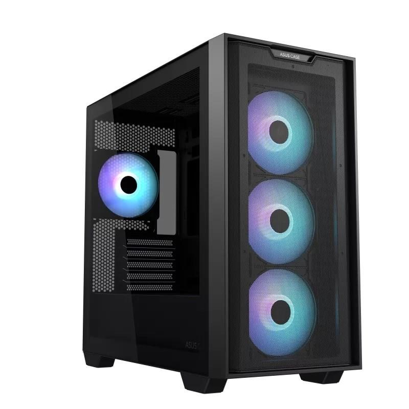 ASUS case A21 PLUS,  Mini Tower,  průhledná bočnice,  4x 120mm ARGB Fan,  černá1 