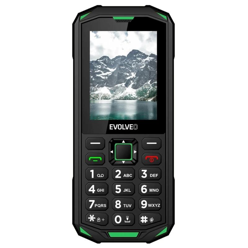 EVOLVEO StrongPhone X5, vodotěsný odolný Dual SIM telefon, černo-zelená1 