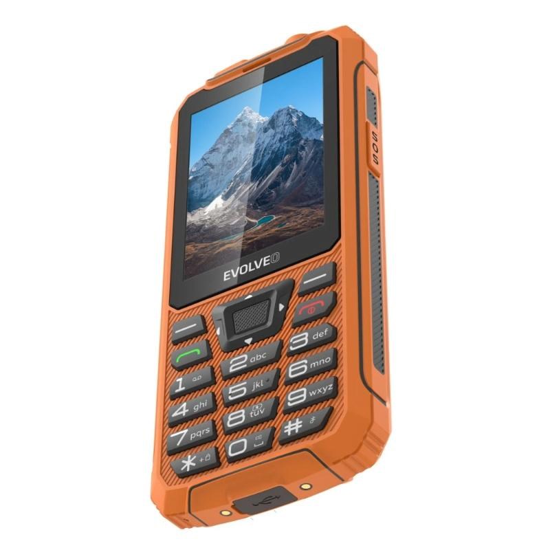 EVOLVEO StrongPhone Z6,  vodotěsný odolný Dual SIM telefon,  oranžová1 