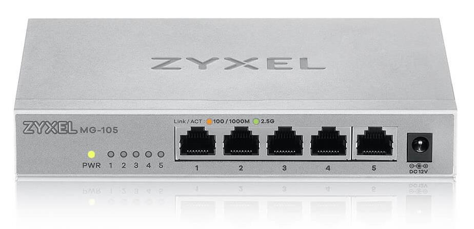 Zyxel XMG-105 5 Ports 2,5G + 1 SFP+ MultiGig unmanaged Desktop Switch0 