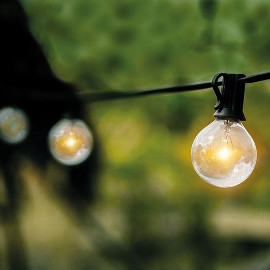 Solight LED venkovní řetěz s žárovkami,  25 žárovek,  15m+5m,  20W,  teplá bílá6 