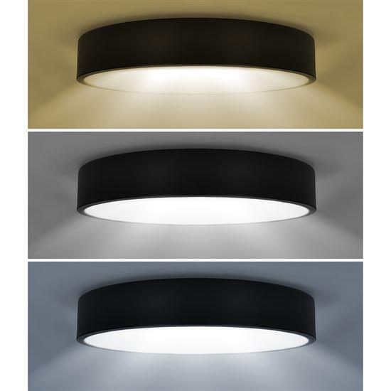 Solight LED stropní osvětlení LECCE,  3CCT,  36W,  2100lm,  30cm,  3000/ 4000/ 6000K,  černá6 