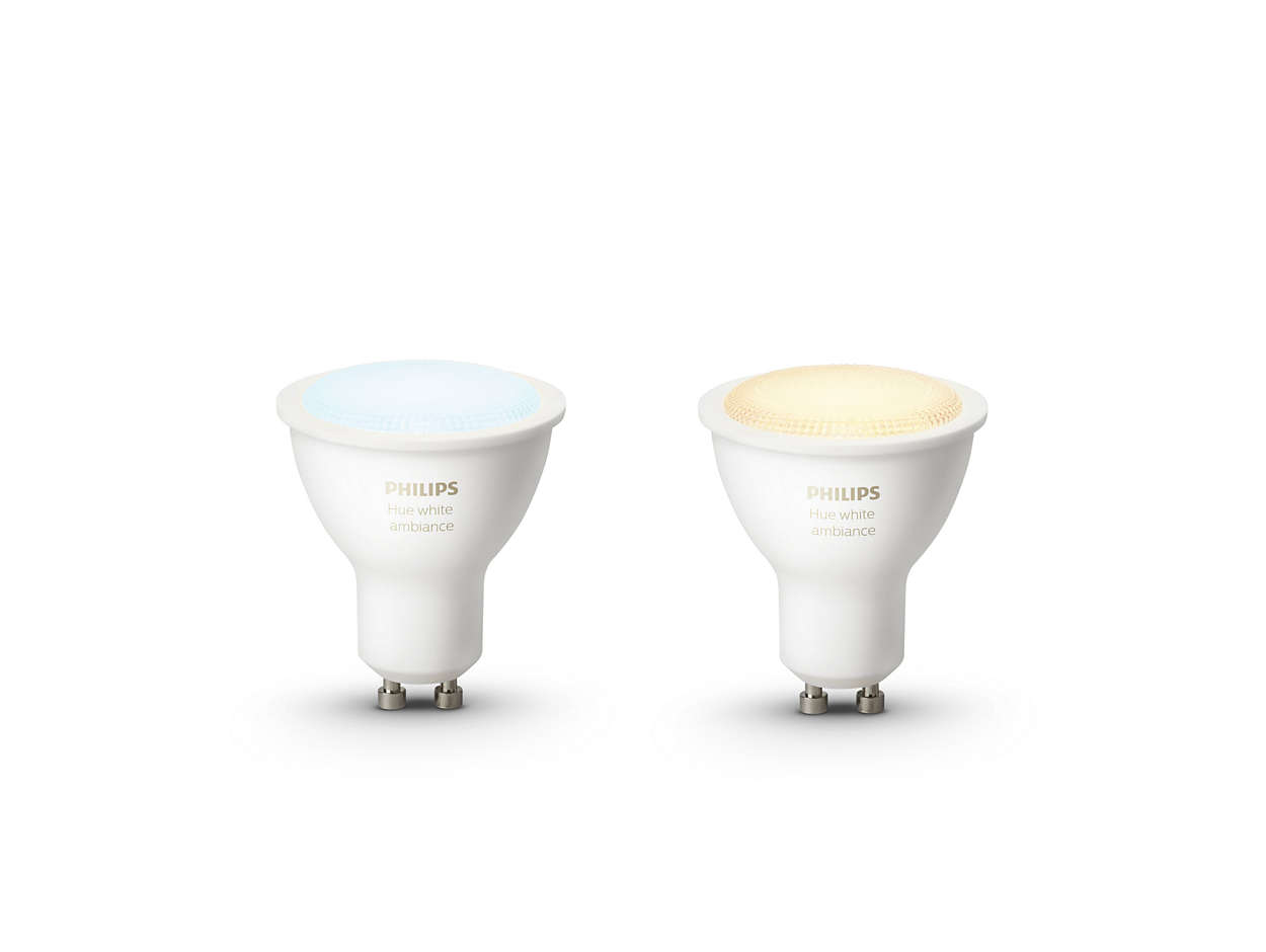 PHILIPS Hue White Ambiance, 2x žárovka 4,2W GU102 