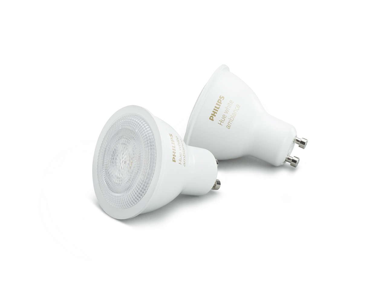 PHILIPS Hue White Ambiance, 2x žárovka 4,2W GU104 