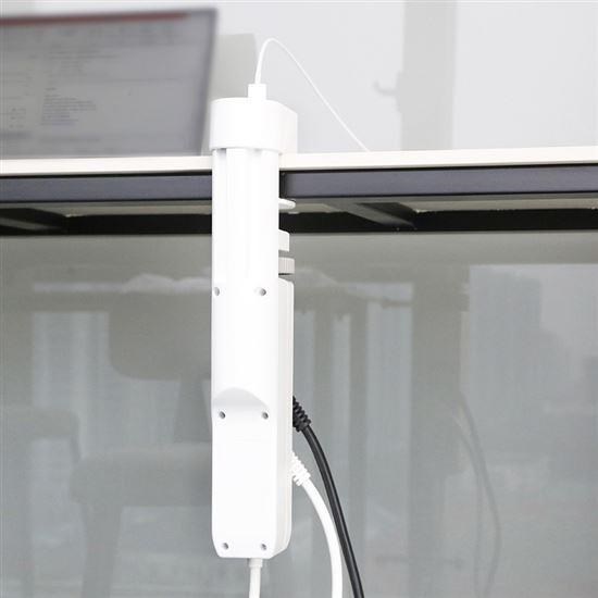 Solight 3z + USB A+C přenosné stolní zásuvky, 2m, bílá, USB rychlonabíječka 20W PD3 
