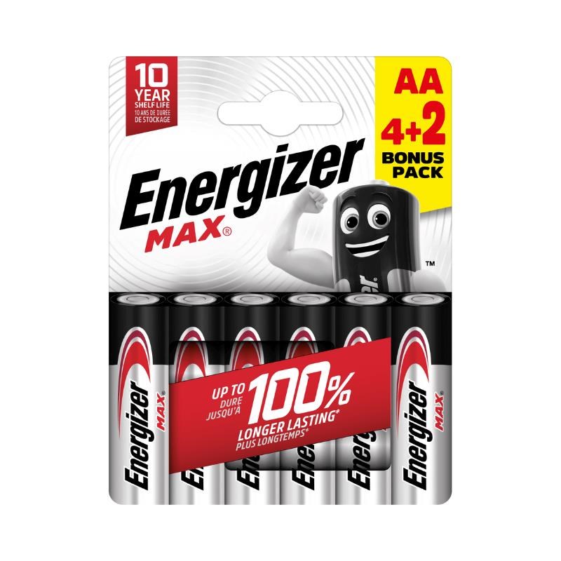 Energizer LR6/ 6 Max AA 6 pack0 