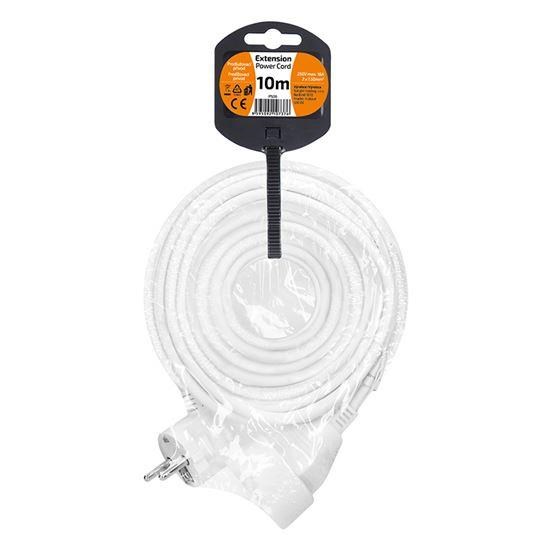 Solight prodlužovací přívod - spojka,  1 zásuvka,  10m,  3 x 1, 5mm2,  bílá3 