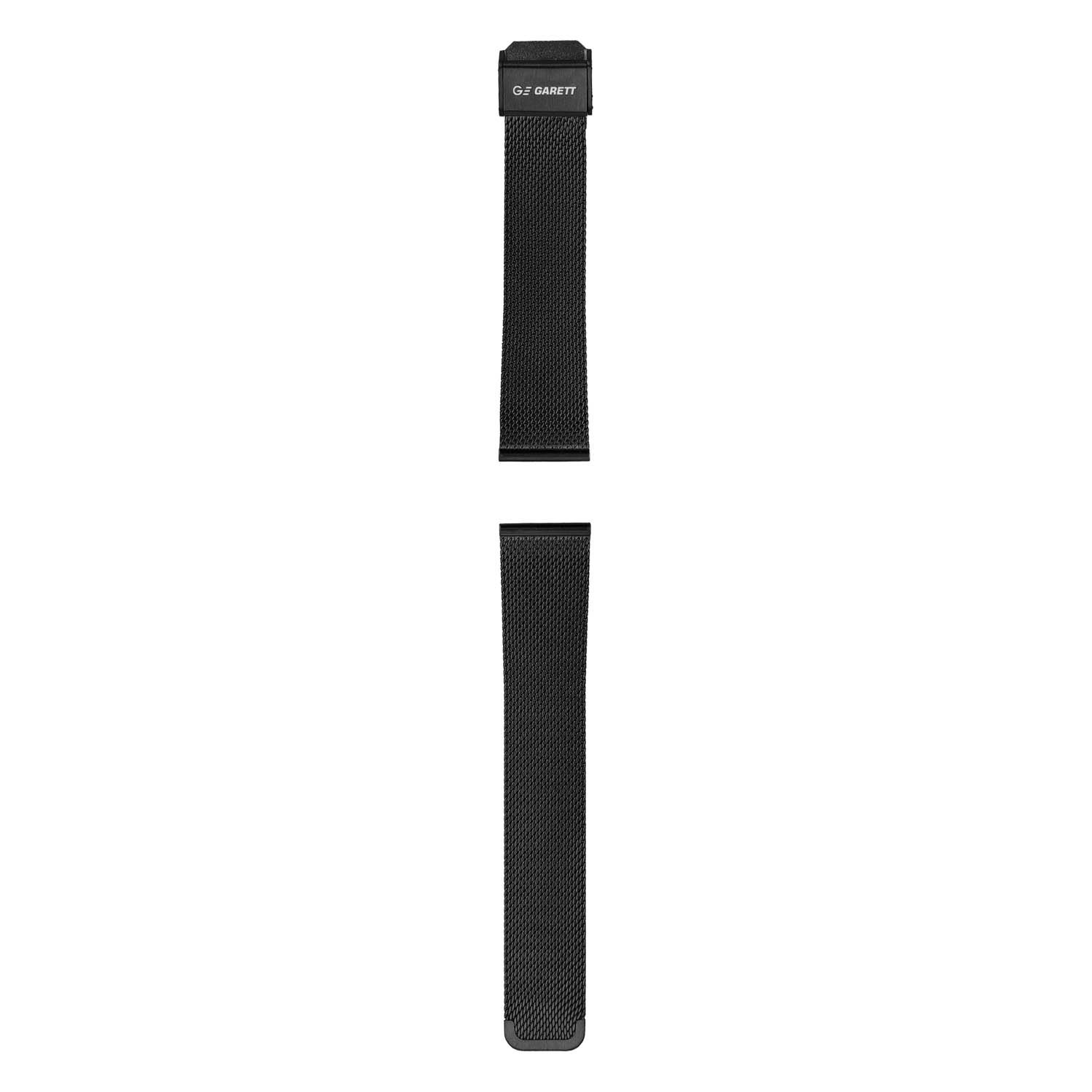 Garett univerzální řemínek 20 mm,  černý kovový,  typ Mesh0 