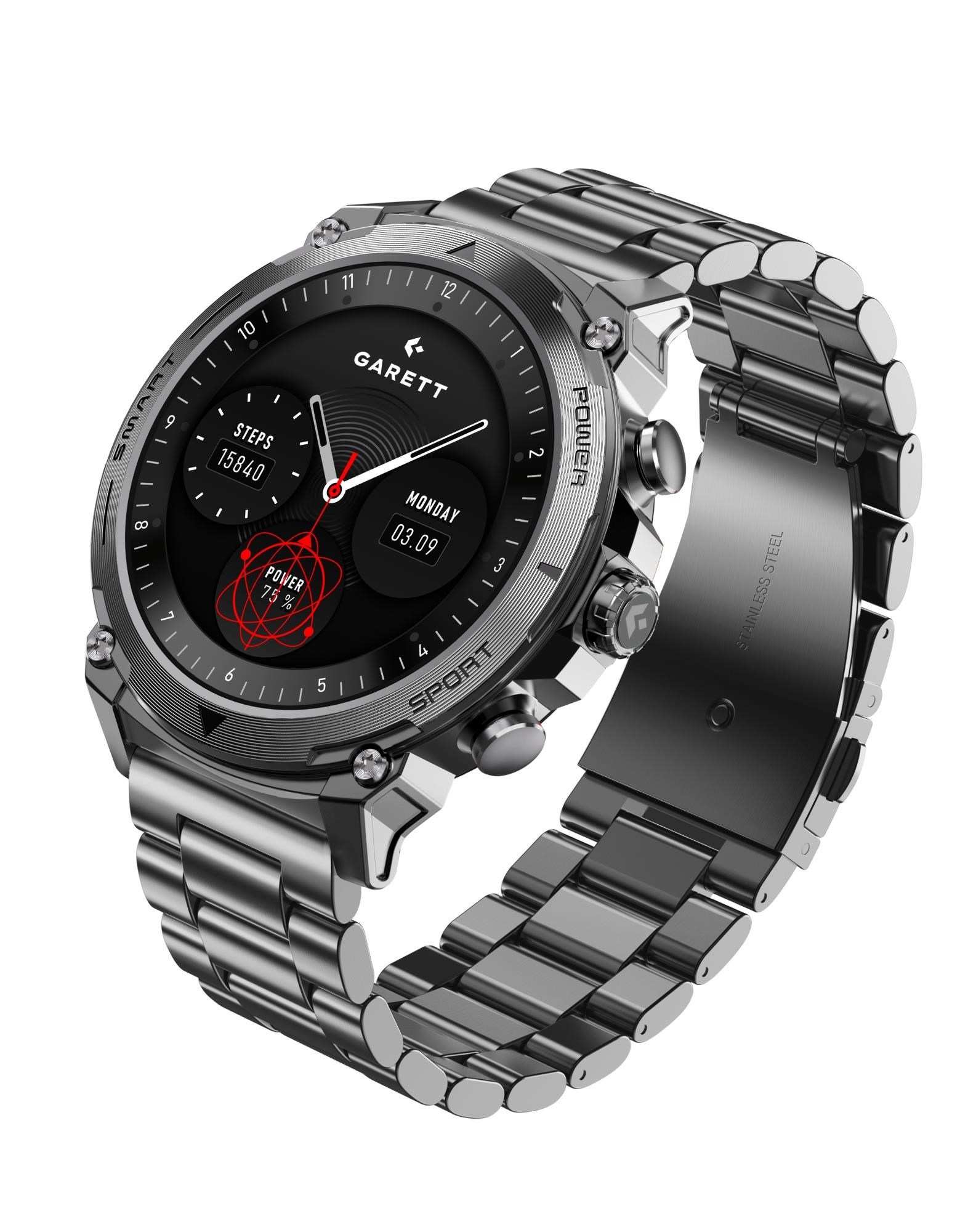 Garett Smartwatch Atom Silver Steel0 