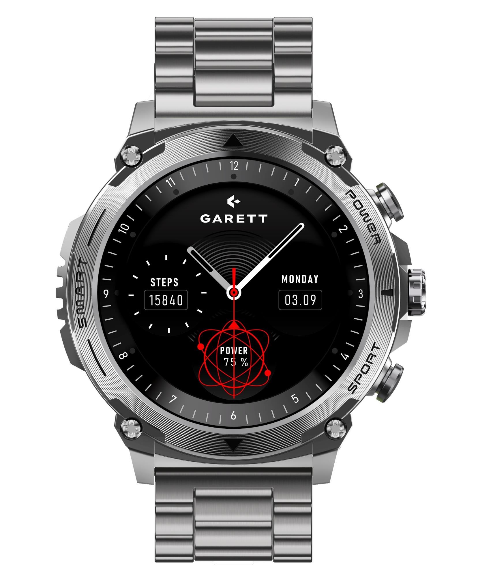 Garett Smartwatch Atom Silver Steel3 