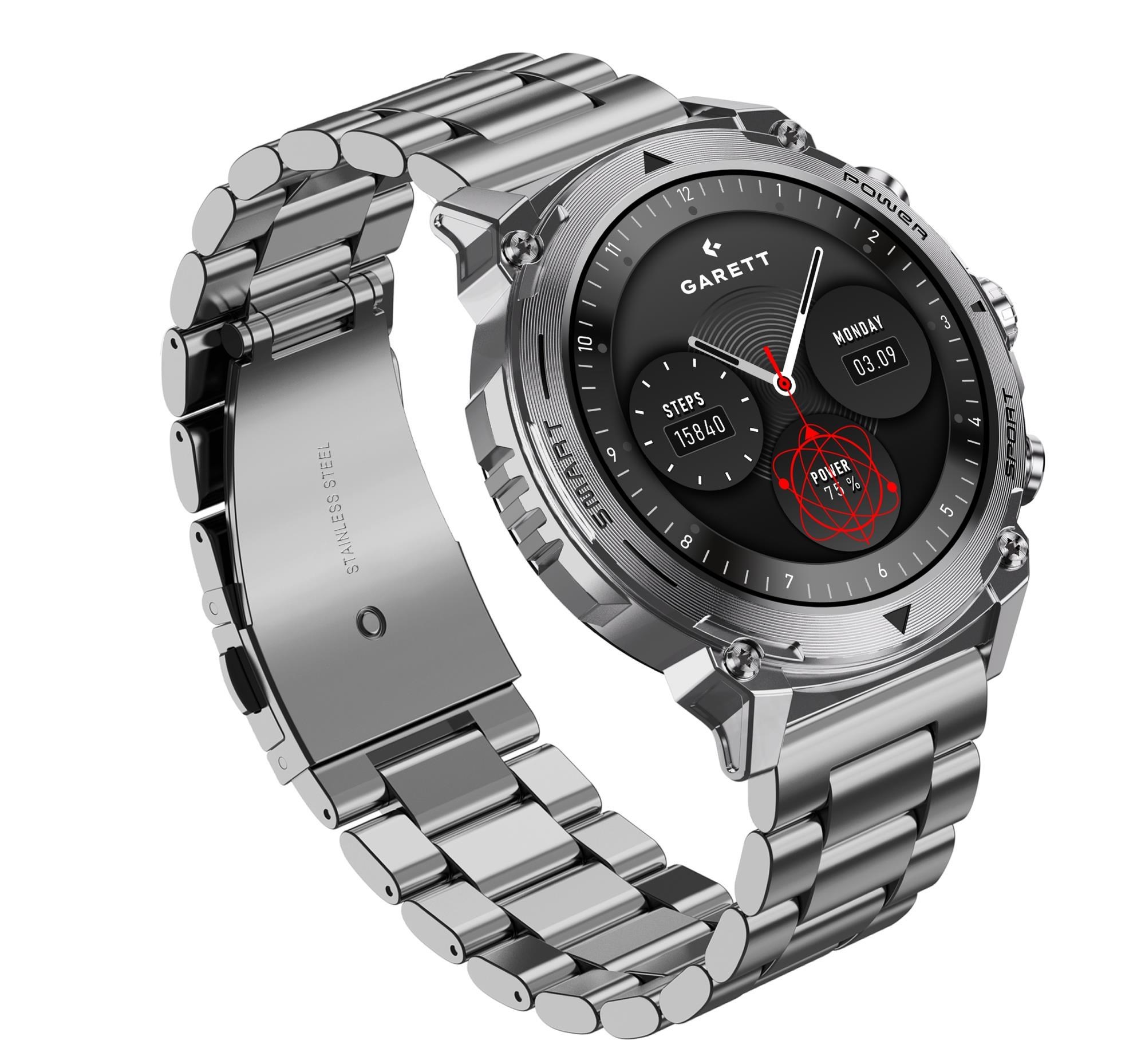 Garett Smartwatch Atom Silver Steel4 