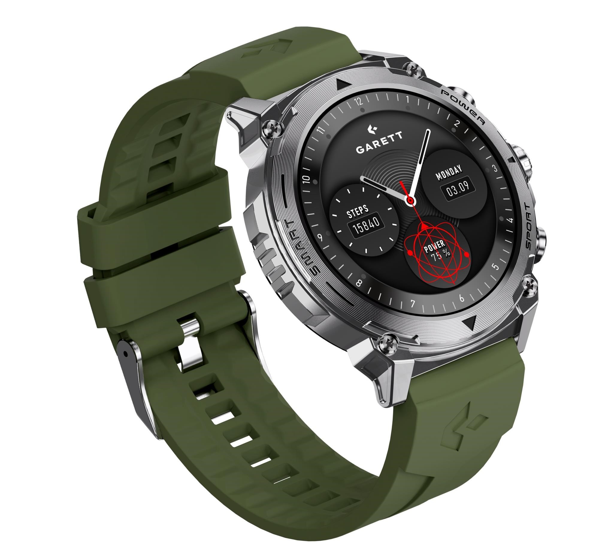Garett Smartwatch Atom Silver Steel8 