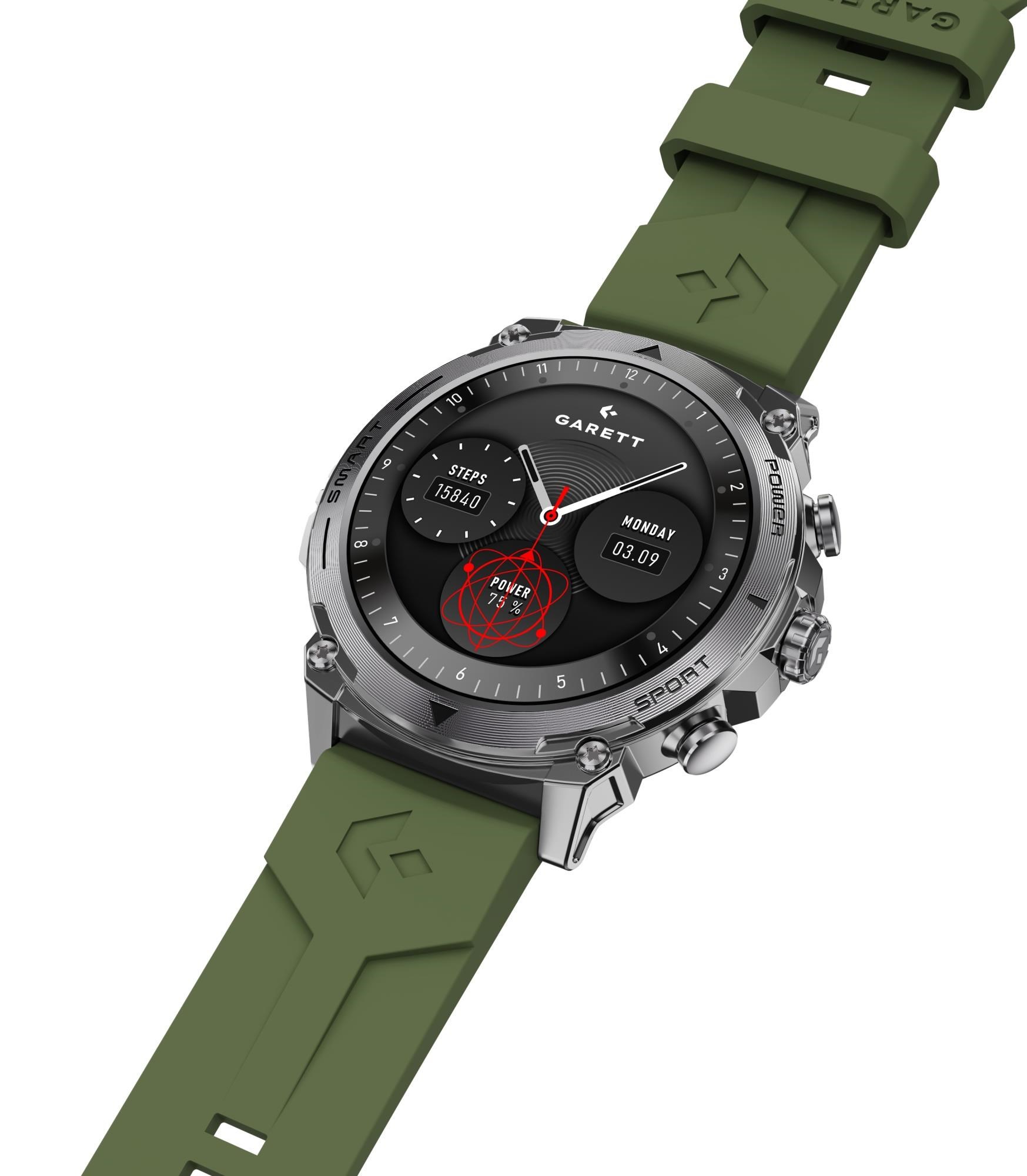 Garett Smartwatch Atom Silver Steel10 