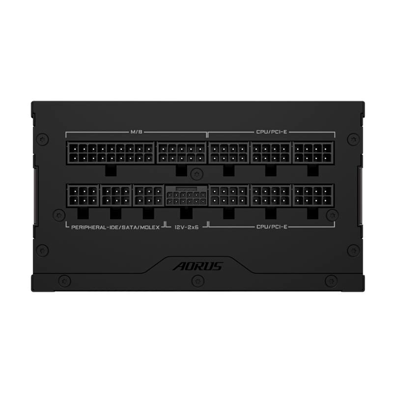 GIGABYTE zdroj AE850PM PG5,  850W,  80+ Platinum,  120mm fan,  černá6 